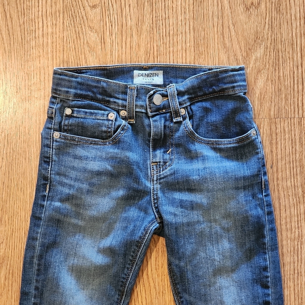 Levi's Denizen Skinny Fit Dark Wash Jeans Size 10 - Picture 2 of 15